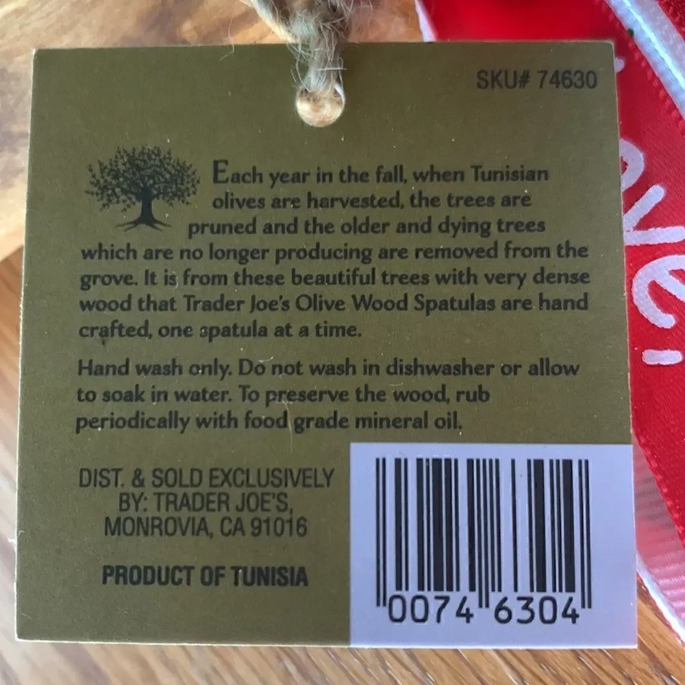 Olive Wood Bowl And Spatula Trader Joe’s